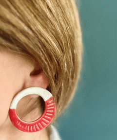 Alternative view of Red&White Earring II