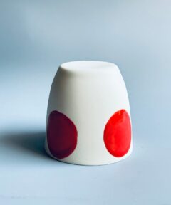 Big Red Dot Handmade Porcelain Coffee Mug