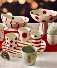 Big Red Dot Handmade Porcelain Coffee Mug