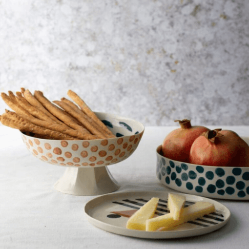 Alternative view of Dots&Stripes Medium Footed Serveware