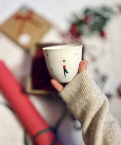 Hand-Painted Yoga Mug - Limoges Porcelain