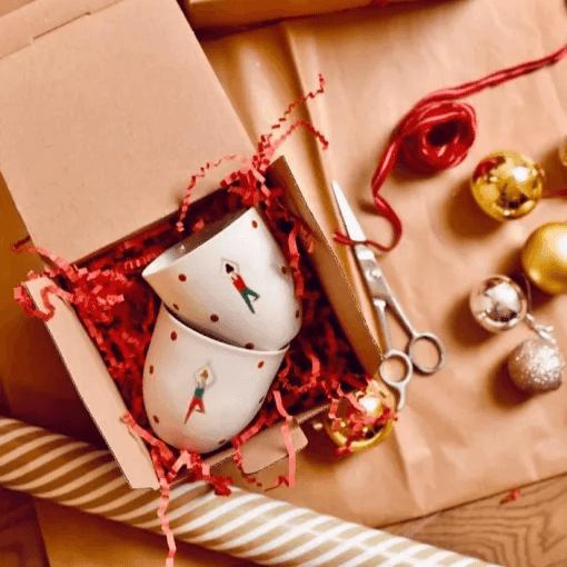 Hand-Painted Yoga Mug - Limoges Porcelain