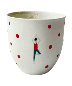 Hand-Painted Yoga Mug - Limoges Porcelain