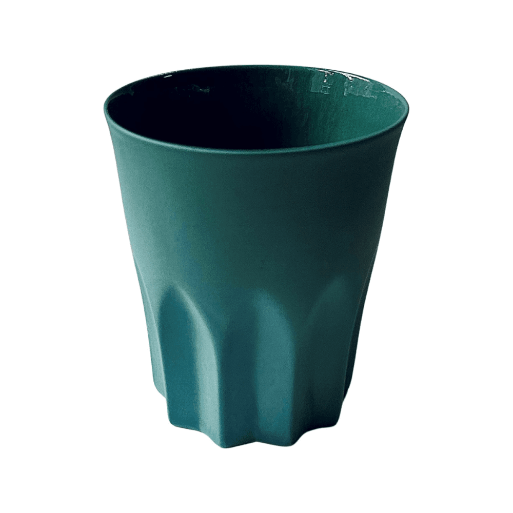Handmade Arch Coffee Mug Petrol Green - Macaron