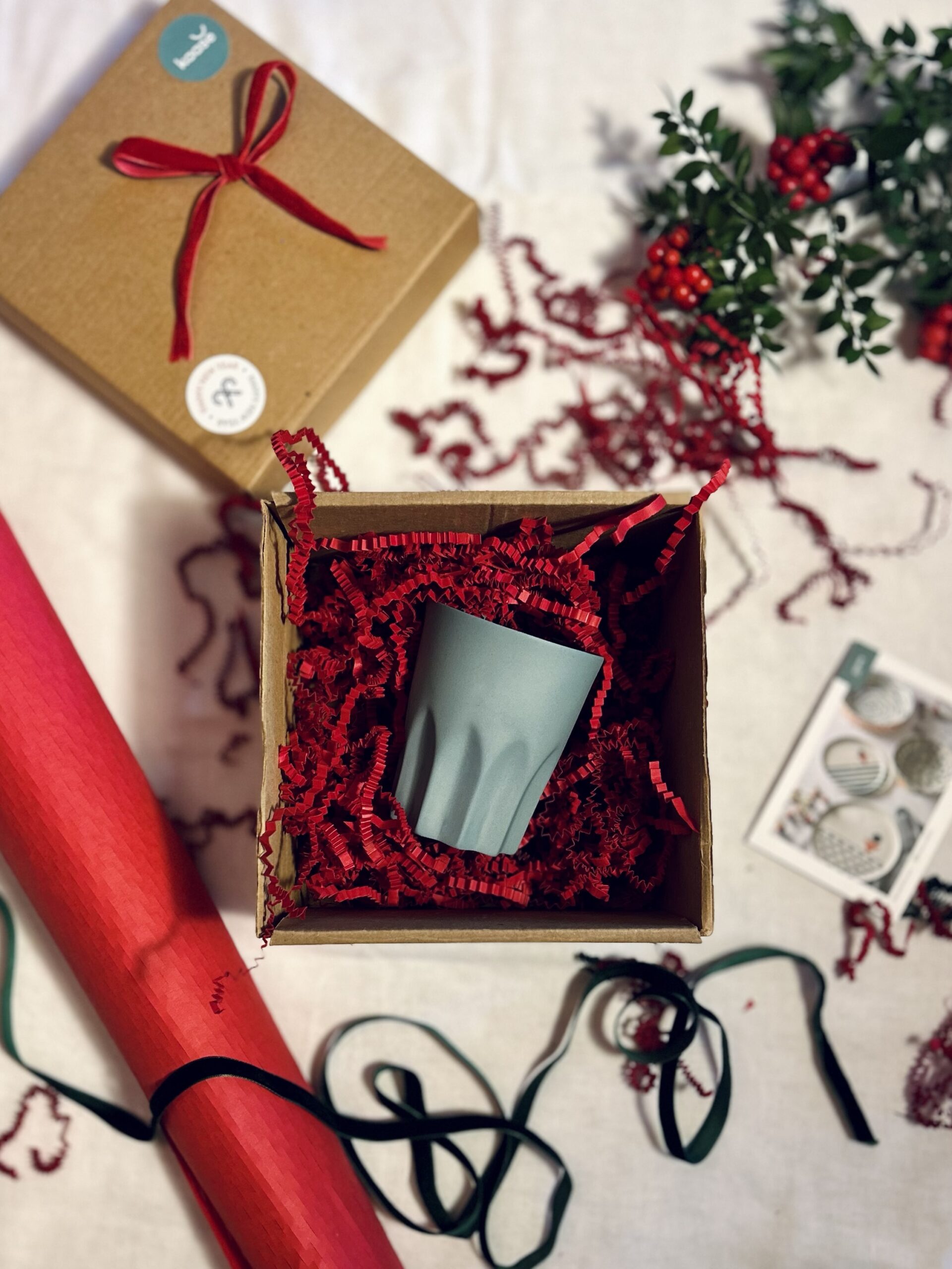 Handmade Arch Coffee Mug Petrol Green - Macaron