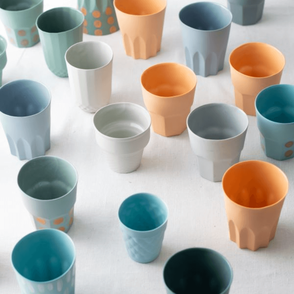 Handmade Arch Coffee Mug Petrol Green - Macaron