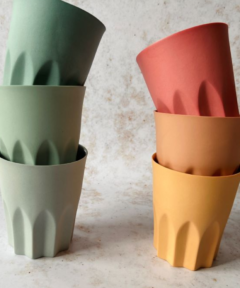 Handmade Arch Coffee Mug Petrol Green - Macaron