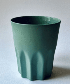 Handmade Arch Coffee Mug Petrol Green - Macaron