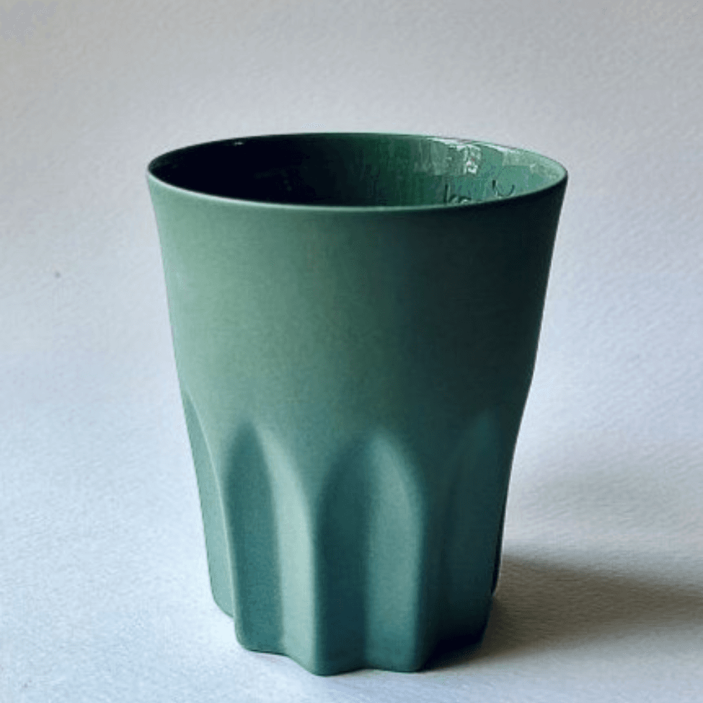 Handmade Arch Coffee Mug Petrol Green - Macaron