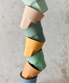 Petrol Green Porcelain Coffee Mug - Handmade