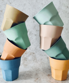 Petrol Green Porcelain Coffee Mug - Handmade