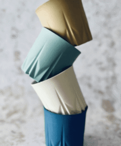 Petrol Green Porcelain Macaron Crystal Mug