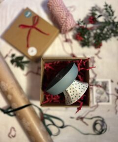 Porcelain Footed Serving Bowl - Macaron Collection (Macaron Mini Footed Bowl II)