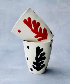 Alternative view of Black Coral Long Coffee Mug