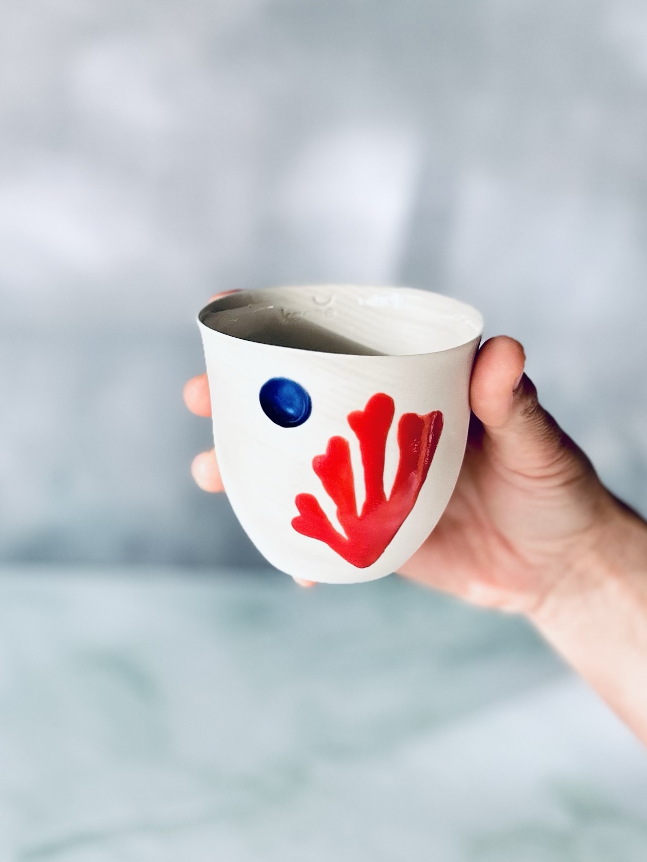 Coral Coffee Mug Red - Image 2