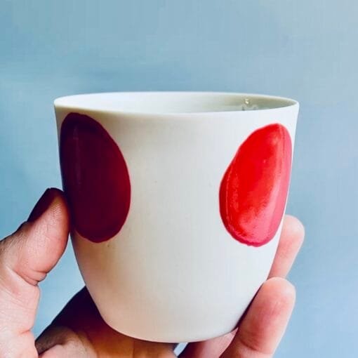Alternative view of Big Red Dot Coffee Mug