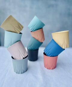 Alternative view of Macaron Crystal Coffee Cup (Blue)