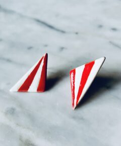 Red&White Earring