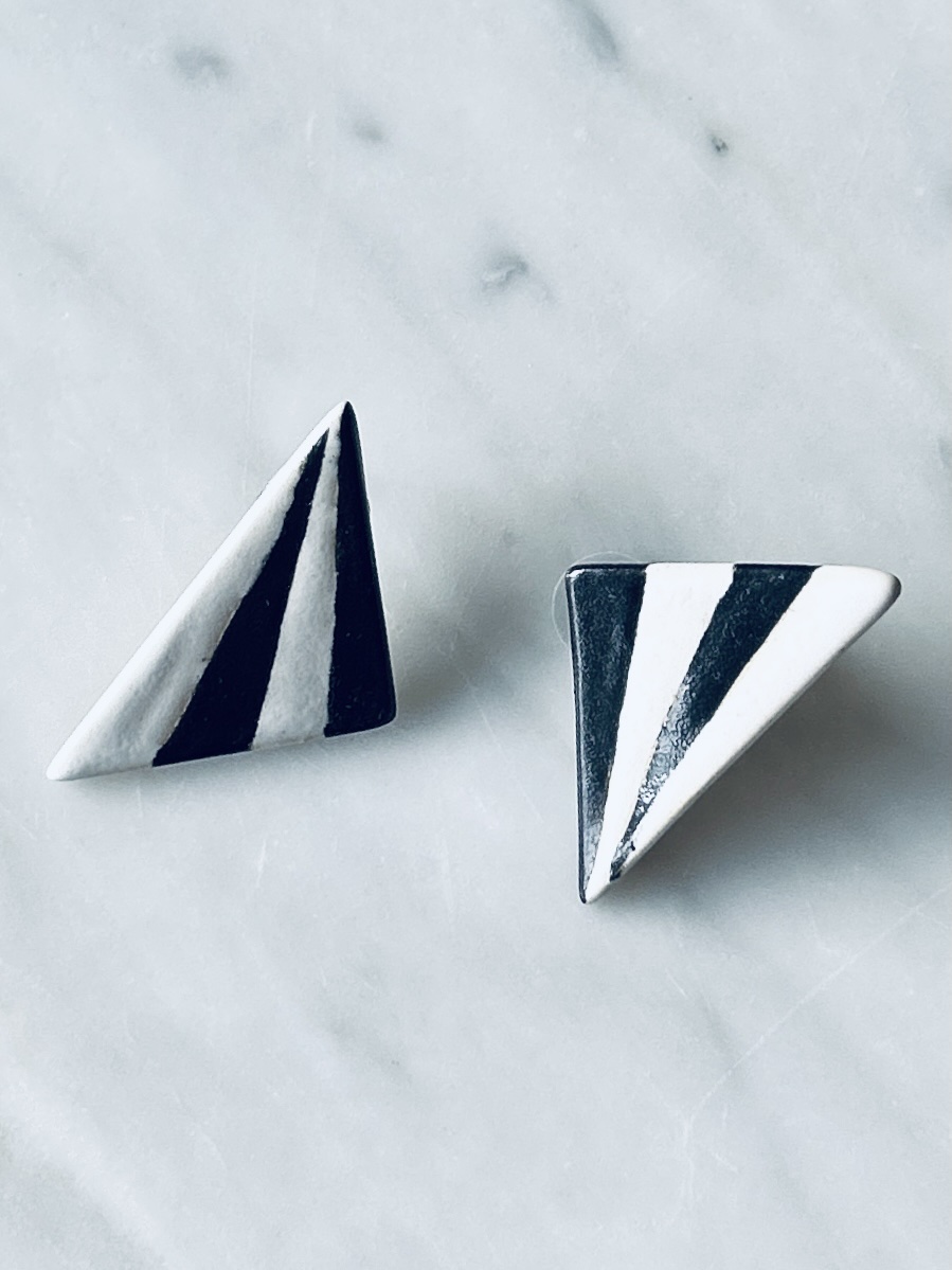 Black&White Triangle Earring