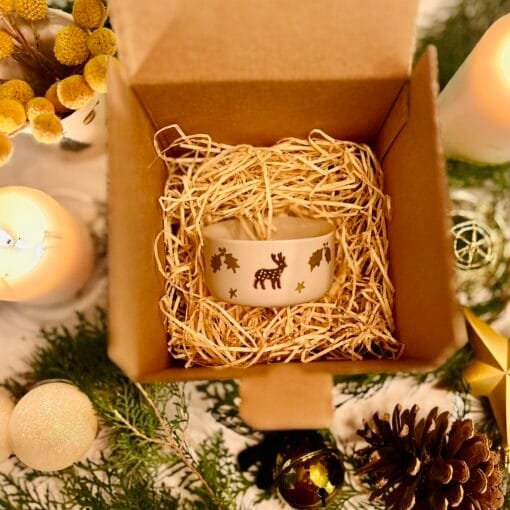 Christmas Deer Little Bowl/Candle holder