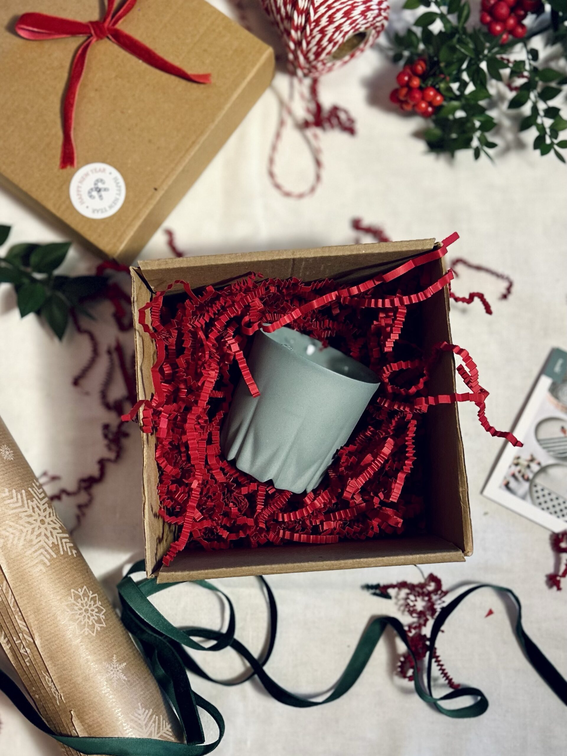 Petrol Green Porcelain Macaron Crystal Mug